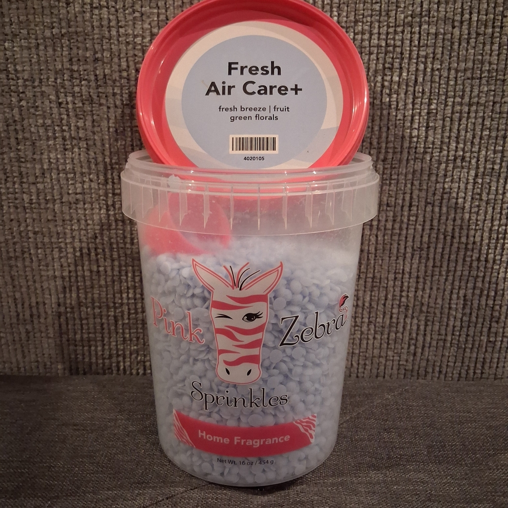 Pink Zebra Fresh Air Care+ Sprinkles with Pink Lid